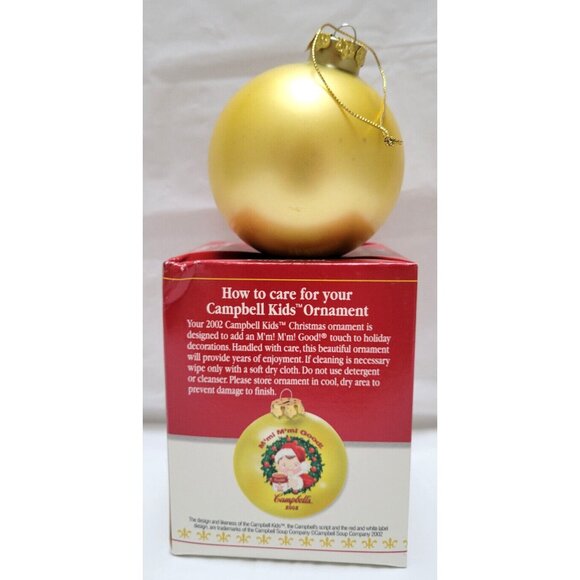 2002 Campbells Soup Kids Collectors Edition - Christmas Ornament Decoration Ball - Picture 4 of 11